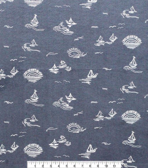Super Snuggle POP! Nautical Flannel Fabric - Image 2