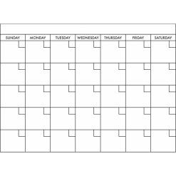 RoomMates Basics Dry Erase Calendar Decals