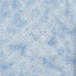 Hi Fashion Light Blue Gray Dot Batik Cotton Fabric