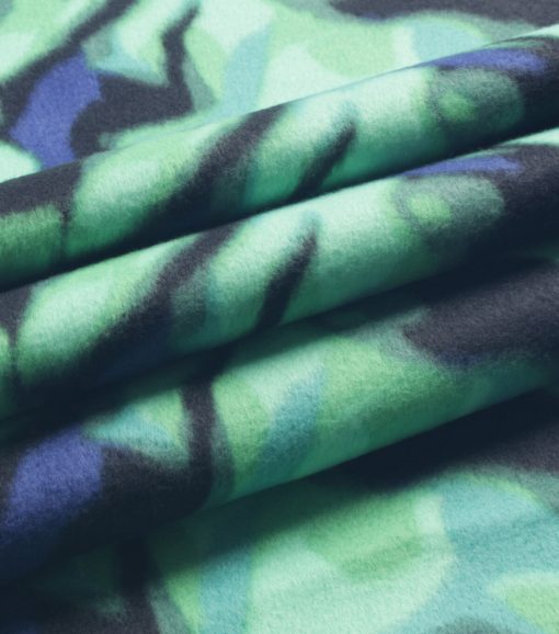 Green Dye Effect Blizzard Fleece Fabric - Image 3