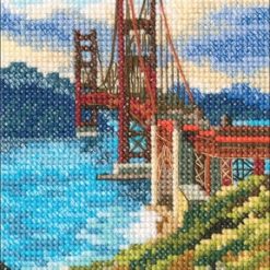 RTO 3.5 x 5 Golden Gate Bridge Counted Cross Stitch Kit