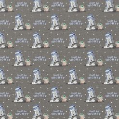 Mandalorian Mighty But Small Cotton Fabric