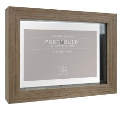 Sheffield Home 5 x 7 Brown Portfolio Casual Rustic Floating Frame
