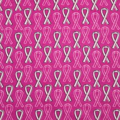 Breast Cancer Awareness Super Snuggle Pink Ribbon Flannel Fabric