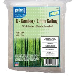 Pellon Bamboo/Cotton Batting With Scrim 34 x 45
