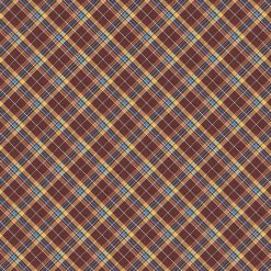 Fall Burgundy Plaid Bias Super Snuggle Flannel Fabric