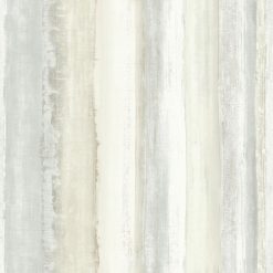 RoomMates Wallpaper Tan Watercolor Stripe