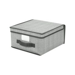 Simplify 12 Gray Storage Box With Handle