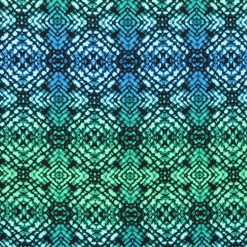 Psychedelic Kaleidoscope Blue Super Snuggle Flannel Fabric