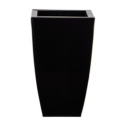 Nearly Natural 13 Brown Tapered Geometric Metal Planter