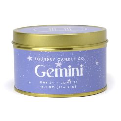 Foundry 4oz Zodiac Scented Candles in Tin