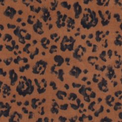 Cheetah Print on Brown Anti Pill Fleece Fabric
