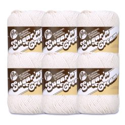 Lily Sugar n Cream 120yds Worsted Cotton Yarn 6 Bundle