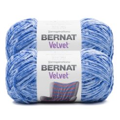 Bernat Velvet 315yds Bulkly Polyester Yarn 2 Bundle