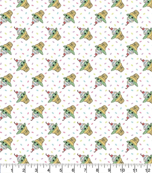Mandalorian Cutest Dessert Cotton Fabric