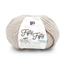 Lion Brand Super Bulky Alpaca Fifty Fifty Natural Yarn