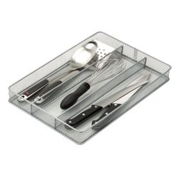 Honey Can Do 16  x 11  3 Compartment Mesh Drawer Organizer