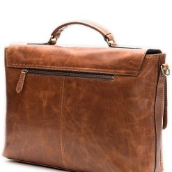 Logan Top Handle Leather Briefcase