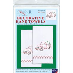 Jack Dempsey 17 x 28 Old Truck Stamped Decorative Hand Towels 2pk