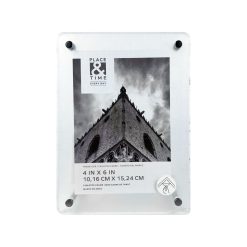 4 x 6 Acrylic Tabletop Picture Frame With Metal Legs by Place   Time