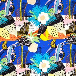 Alexander Henry Disco Oasis Royal on Blue Premium Cotton Fabric