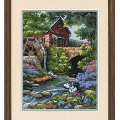 Dimensions 12 x 16 Old Mill Cottage Needlepoint Kit