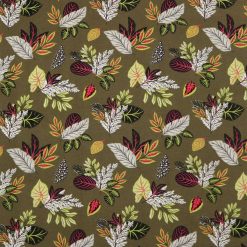 Green Leaf Variety Super Snuggle Flannel Fabric