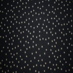 Mini Scattered Stars on Black Quilt Cotton Fabric by Quilter s Showcase