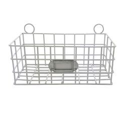 Hampton Home 7  Metal Basket White