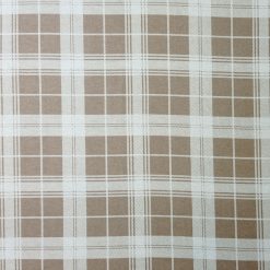 Tan Box Plaid Super Snuggle Flannel Fabric