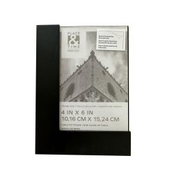 4 x 6 Black Acrylic L Base Tabletop Picture Frame by Place   Time