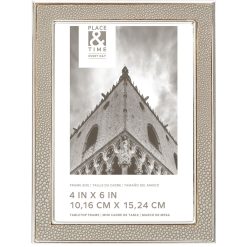 4 x 6 Leather Tabletop Picture Frame by Place   Time