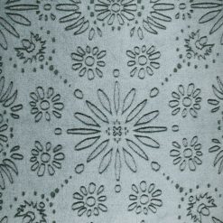 Sew Lush Floral Green Embossed Fleece Fabric