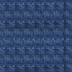 Fabric Traditions Dark Blue Crosshatch Cotton Fabric by Keepsake Calico