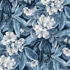 Tommy Bahama 20.5  x 18  Midnight Darwin Flora Peel   Stick Wallpaper