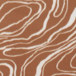Brown Oil Slick Blizzard Prints Fleece Fabric