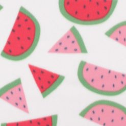 Watermelons on White Blizzard Fleece Fabric