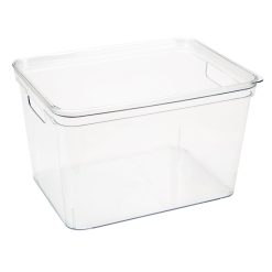 Simplify 14 x 9 Clear Lidded Storage Bin With Handles
