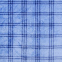 Blue Plaid Sew Lush Fleece Fabric