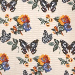 Fall Monarchs on Tan Anti Pill Fleece Fabric
