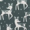 Green Deer Icons Blizzard Fleece Fabric