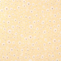 Floral on Yellow Quilt Cotton Fabric by Keepsake Calico