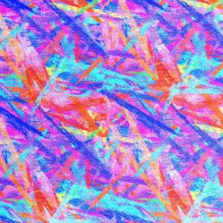 Multicolor Painterly Crosshatch Cotton Fabric by Keepsake Calico