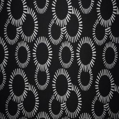 Overlapping Circles on Black Quilt Cotton Fabric by Quilter s Showcase