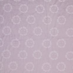 Spring Embossed Happy Blooms on Purple Soft   Minky Fleece Fabric
