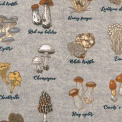 Cottagecore Mushrooms Luxe Fleece Fabric