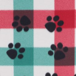Paws On Plaid Blizzard Prints Fleece Fabric