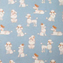 Dapper Dogs on Blue Super Snuggle Flannel Fabric