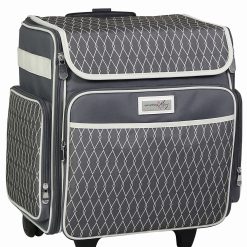 Everything Mary 14.5 Gray Rolling Scrapbook Case With Locking Handle