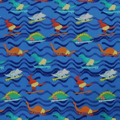 Dinos Surfing Super Snuggle Flannel Fabric